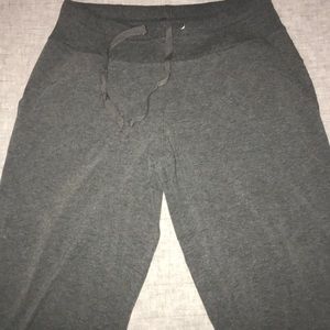 Gray sweatpants